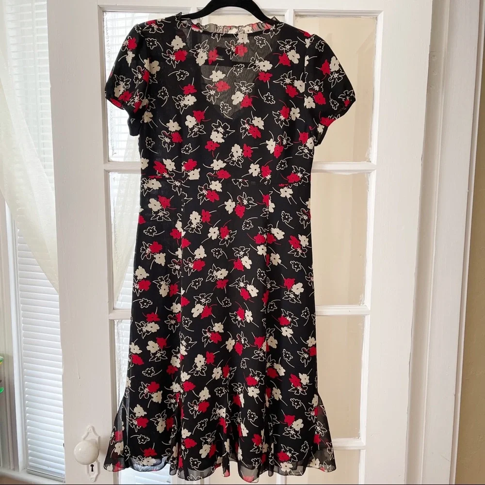 🆕Loft Ruffle Dress Size 6 - Picture 2 of 4